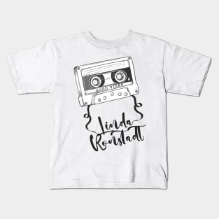 Good Vibes Linda Ronstadt // Retro Ribbon Cassette Kids T-Shirt